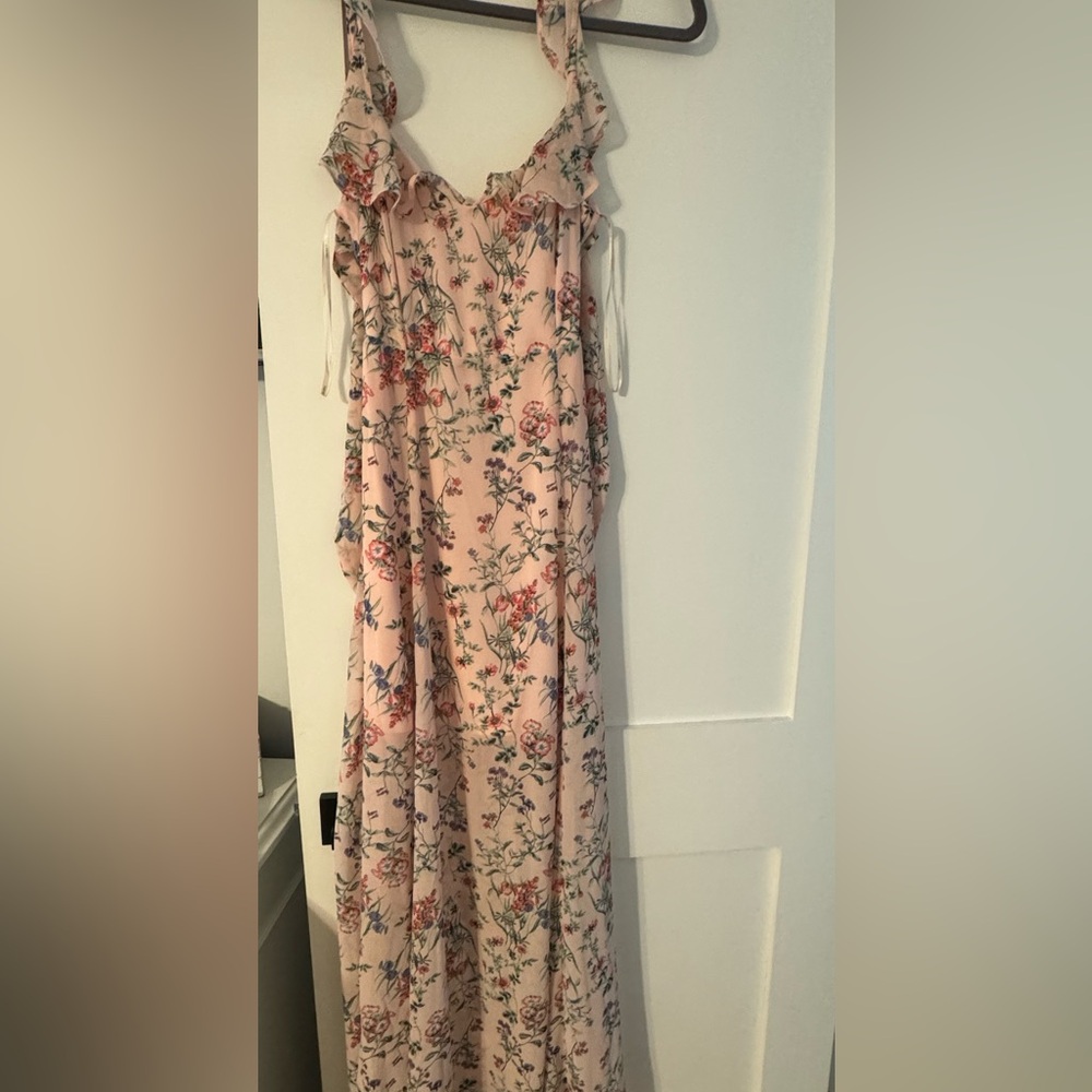 Pink forever 21 floral Maxi